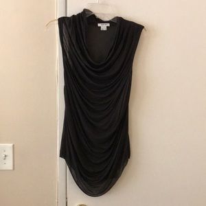 Helmut Lang cowl neck sleeveless top